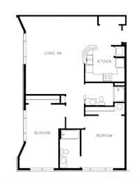  Floor Plan Legacy - 2 Bed, 2 Bath Deluxe