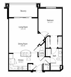 861sqft 1 Bed, 1 Bath - Epoch