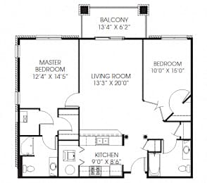 1137sqft 2 Bed, 2 Bath - Millennium