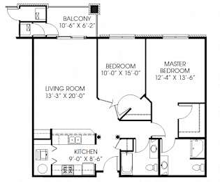1140sqft 2 Bed, 2 Bath - Millennium
