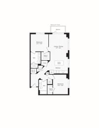  Floor Plan C03 Two Bedroom Two Bath