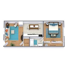  Floor Plan One Bedroom