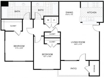  Floor Plan 2x2 LG