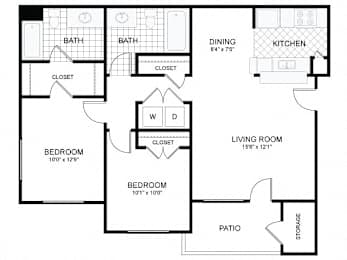  Floor Plan 2x2 SM