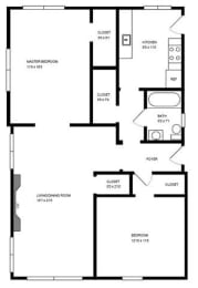  Floor Plan 2 BEDROOM