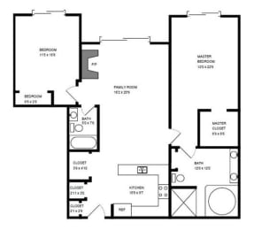  Floor Plan 2 X 2