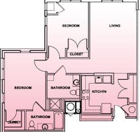  Floor Plan Two Bedroom - 2F