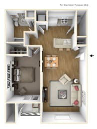 Spokane Valley, WA Aspen Apartments 1 bedrooms 1 bath