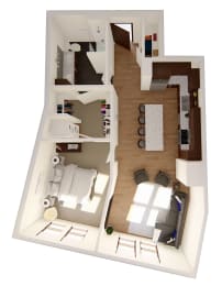Floor Plan  Camden Floor Plan at RoCo Apartments, Fargo, ND, 58102