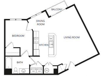  Floor Plan 1X1E