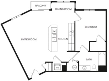  Floor Plan 1X1F