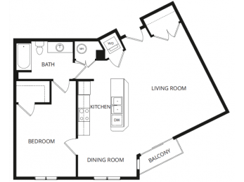  Floor Plan 1X1G