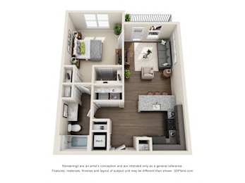 A3p Floor Plan at Viridian, San Antonio