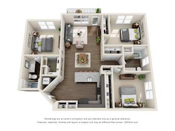 Floor plan at Viridian,San Antonio,Texas