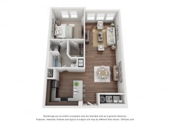 One bedroom