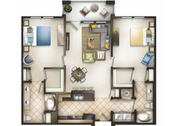 Floor Plan  Tapestry Park Apartments Homes in Chesapeake Virginia