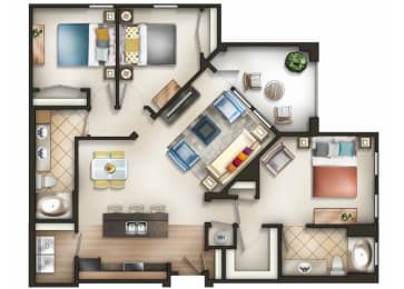 Floor Plan  Tapestry Park Apartments Homes in Chesapeake Virginia