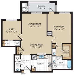 Eckland Floorplan at The Marque Apartments, Gainesville, VA