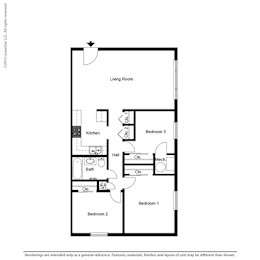  Floor Plan 3 Bedroom
