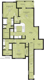 2 Bedroom 2 Bathroom Floor Plan