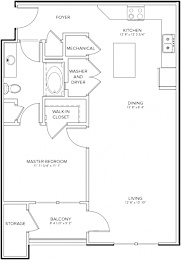1 Floor Plan at Palms at Magnolia Park, Florida, 33578