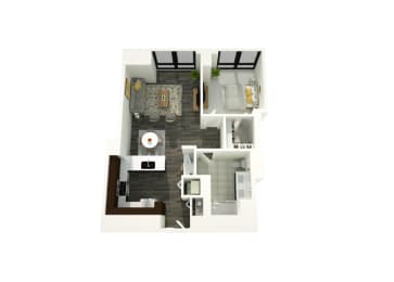 01aA Floor Plan at 73 East Lake, Chicago, Illinois