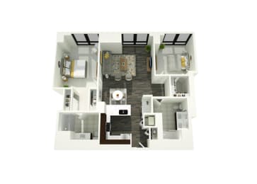 01bA Floor Plan at 73 East Lake, Illinois