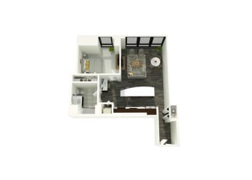 02A Floor Plan at 73 East Lake, Chicago, IL, 60601