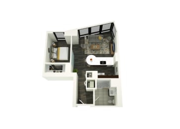 07aA Floor Plan at 73 East Lake, Chicago, Illinois