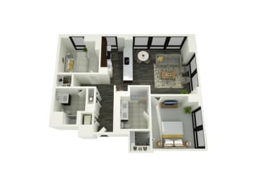 08aA Floor Plan at 73 East Lake, Chicago, IL, 60601