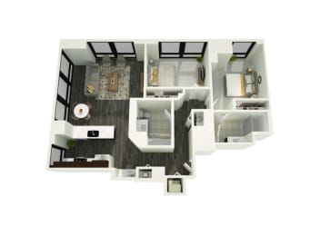 08bA Floor Plan at 73 East Lake, Chicago, 60601