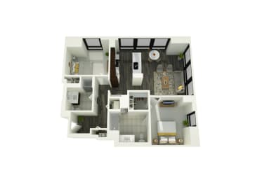 09aA Floor Plan at 73 East Lake, Chicago