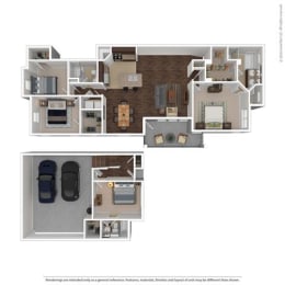 1910 Square-Foot Equinox Floor Plan at Orion McCord Park, Little Elm, TX, 75068