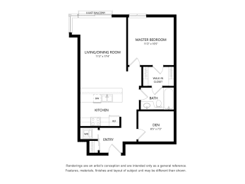 One Bedroom plus Den