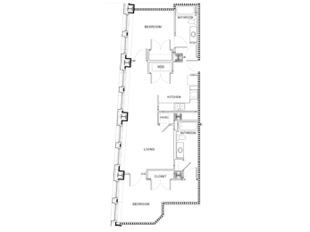 Floor Plan  2 Bedroom