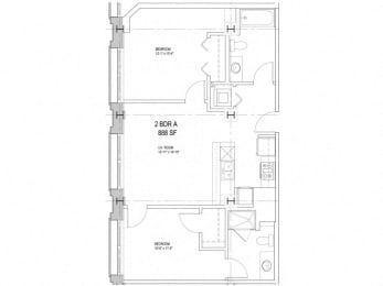 Floor Plan  2 Bedroom