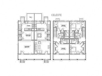 Floor Plan  2 Bedroom Apartment