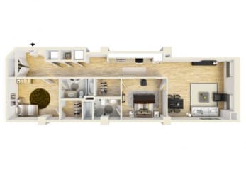 Floor Plan  2 Bedroom Apartment