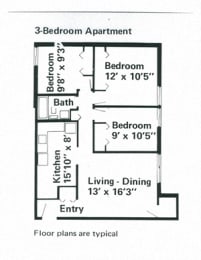 3 Bedroom Apartment at Franklin Manor in Columbus, OH