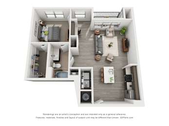  Floor Plan 1E