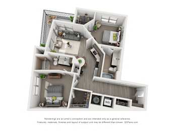  Floor Plan 2B