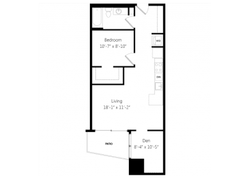  Floor Plan 1 Bedroom DS