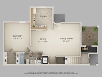 Floor Plan  1D-Prairie