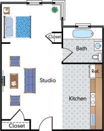  Floor Plan Renovated Studio 05 Tier
