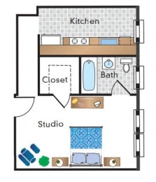  Floor Plan Micro Studio 17 Tier