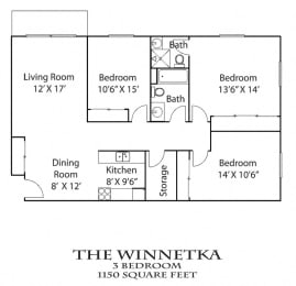  Floor Plan Winnetka - Renovated