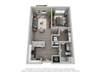 Spacious Floor Plan at CityWay, Indiana, 46204