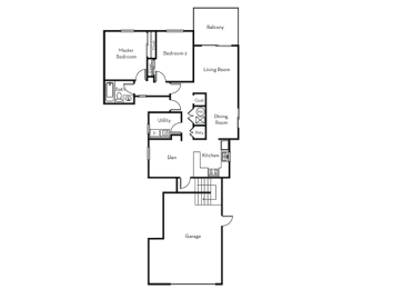 Model A floor plan.