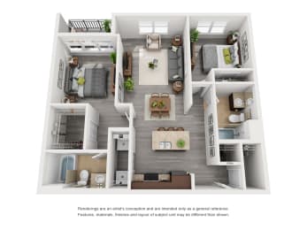 B1 Floor Plan at Glenwood Park Lofts, Atlanta, GA