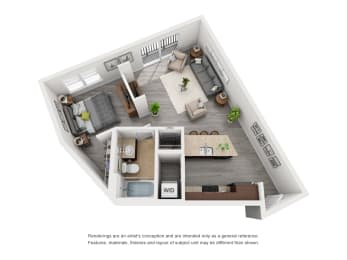 S3 Floor Plan at Glenwood Park Lofts, Atlanta, GA